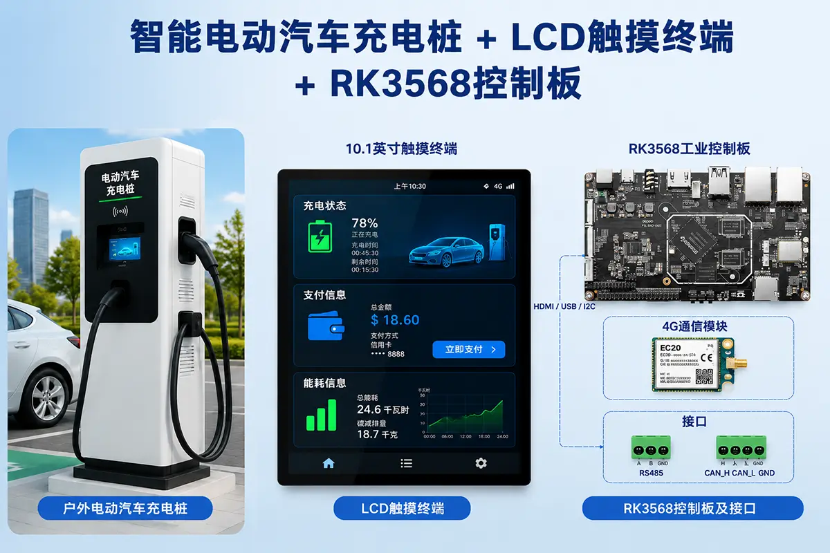 rk3568 ev charging controller board odm case study main image